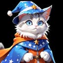 Burn Pile News Wizard Cat